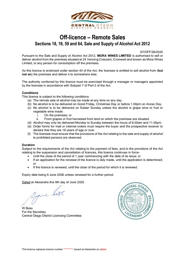 OF356 2025 Licence Form 476961 pr